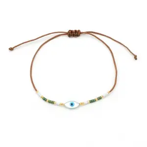 Gelang Evil Eye Beads Green Emerald