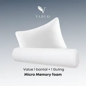 Beli Bantal Bonus Guling - Vablo Value 1 bantal dan 1 guling memory foam pro - Soft - BONUS tas bantal Pillow