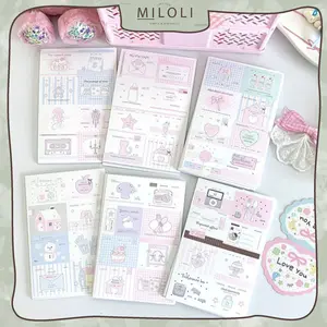 [MILOLI] 1Lembar STICKER CUTE Sealing Tape Art Paper Stiker DIY Diary Jurnal BUJO Planner Deco Stiker Hias - B0541