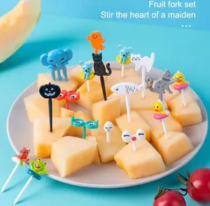Garpu Bento Karakter Anak Tusukan Buah Food Pick Lucu