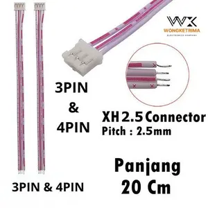 Cable Connector JST-XH 3 Pin / 4 Pin Pitch 2.54mm Single Female Flat Wire Adapter Cable 2S Lipo