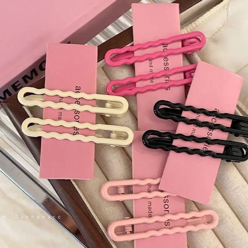 10 Kẹp tóc kim loại kẹp mỏ vịt màu sắc size 6cm - 1