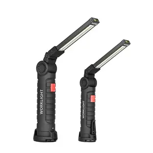 Senter Worklight LED Portable Magnet COB Charger Lampu Lipat