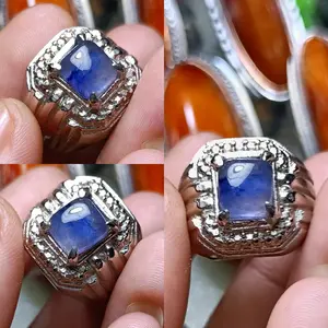 Natural Batu blue safir