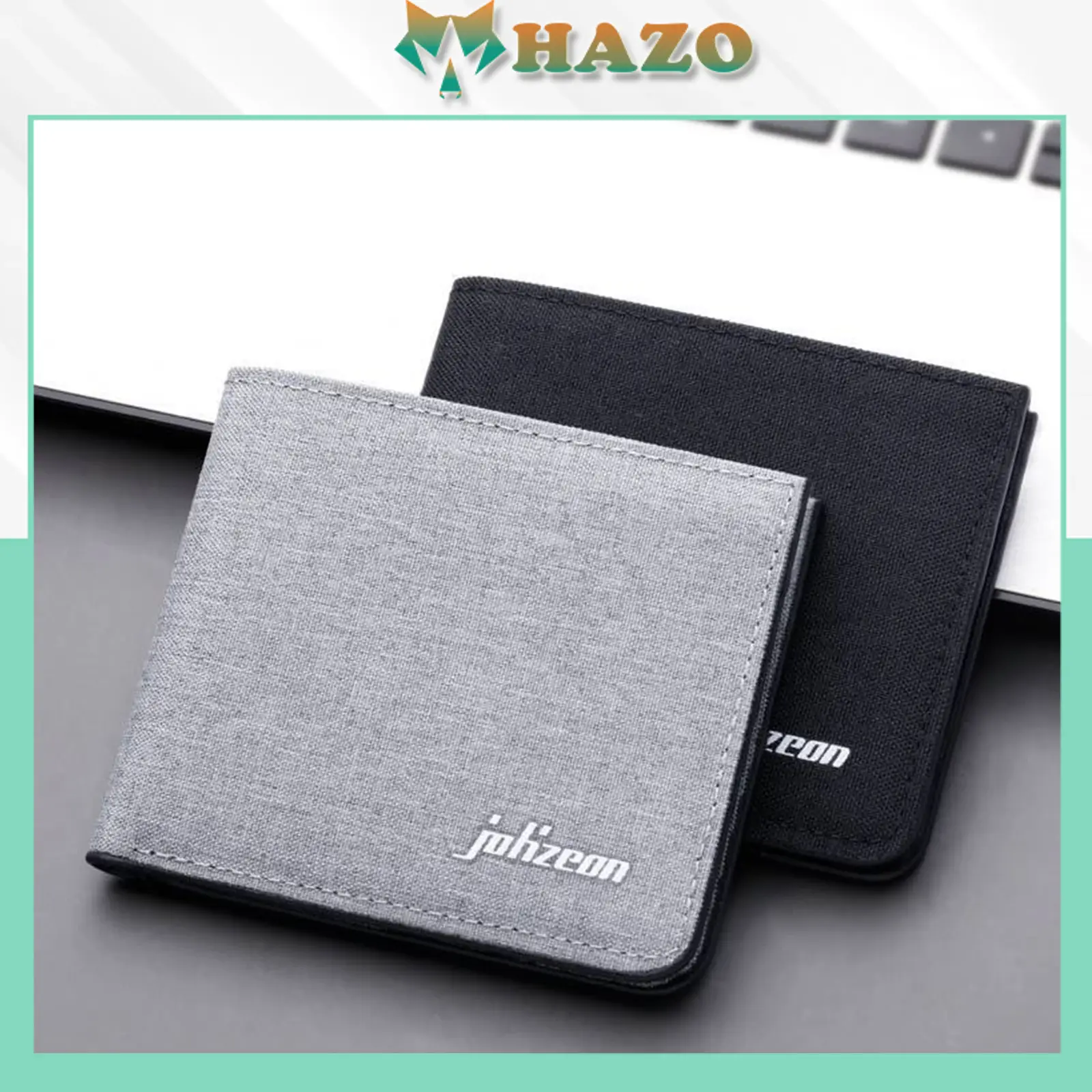 Ví Nam Dáng Ngang Chất Canvas bền bỉ mềm nhỏ gọn nhiều ngăn 576 Cao Cấp Cực Đẹp