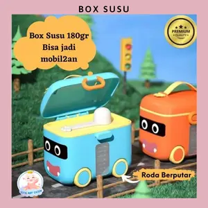 New Box Kotak Penyimpanan Susu Bus Tayo 180gr