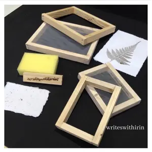 (writeswithirin) Cetakan/ Saringan Kertas Daur Ulang/ Handmade Paper DIY Kit