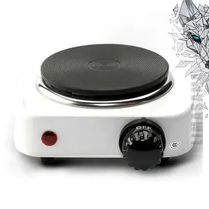 Kompor Listrik Mini Hot Plate 500W Portable Pemanas Masak Serbaguna Untuk Merebus Kopi Teh Makanan Ringan Praktis Hemat Ruang COD