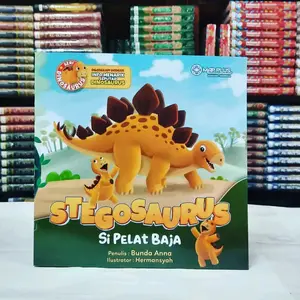 Buku Cerita Anak Seri Dinosaurus_Stegosaurus sipelat baja best seller Soft Cover Books