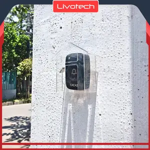LIVO Pelindung Hujan Door Bell Pintu Rumah Wireless Rain Cover Doorbell Bel