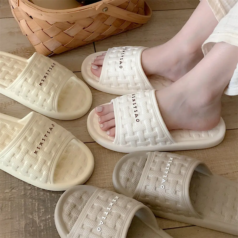 Dép đi trong nhà Xixitiao 4 màu kem, đen, ghi , nâu , size từ 36-41 - Lù Store [8903]