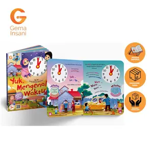 Gema Insani Boardbook Anak Yuk Mengenal Waktu Learning About Time Belajar Aktivitas Harian