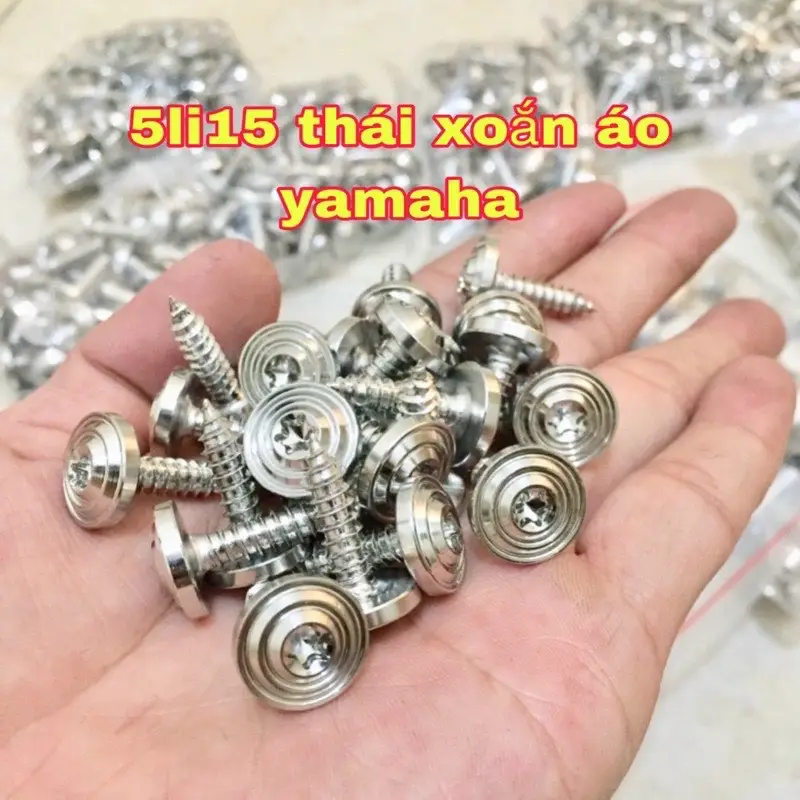 COMBO 10 CON Ốc áo inox 304 Salaya nhiều size Thái  4LY ,5LY ,6LY  Phụ Kiện, Phụ Tùng xe may