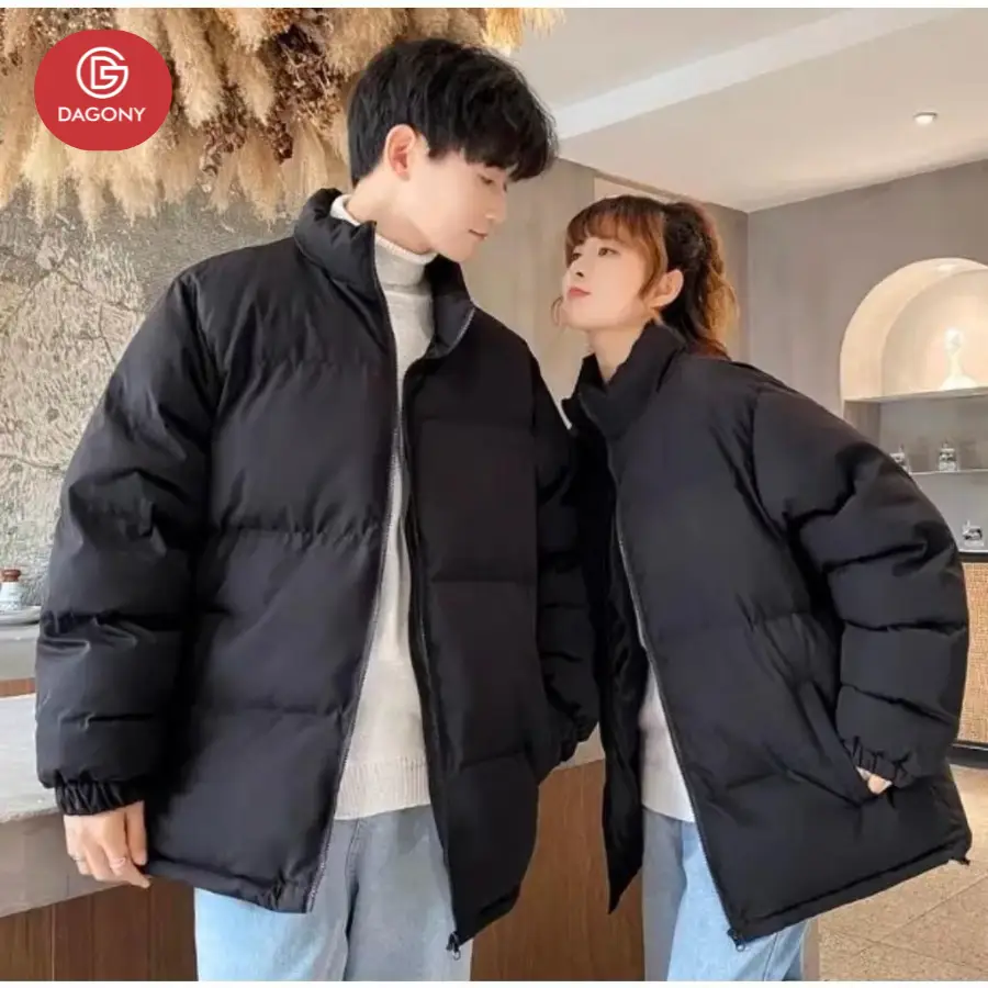 Áo khoác phao unisex nam nữ from rộng phong cách Hàn Quốc