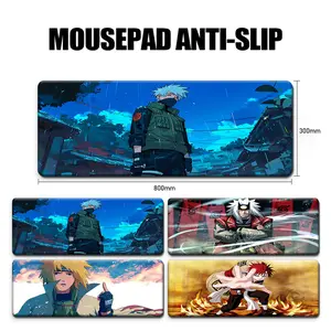 NARUTO Kakashi Hatake mousepad office Edition Premium Mousepad Cartoon Gaming DeskPadAnime and cartoon patterned gaming mat