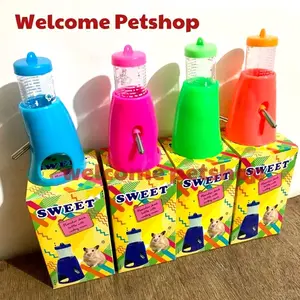 BOTOL MINUM 80ml + DUDUKAN HAMSTER / TEMPAT MINUM HAMSTER