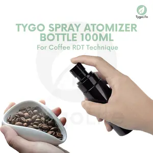 TYGO SPRAY ATOMIZER BOTTLE 100ML FOR RDT NANO MIST COFFEE BEAN SPRAY ROSS DROPLET TECHNIQUE ESPRESSO GRINDER ANTI STATIC SPRAY GILING BIJI KOPI