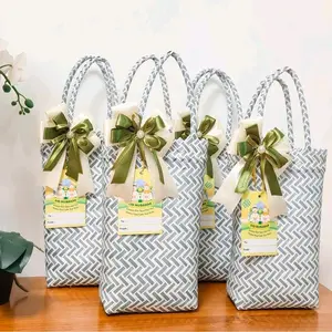 10 pcs tas anyaman sovenir Belanja panjang