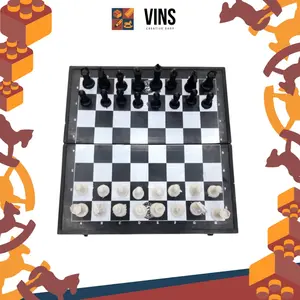 Papan Catur Plastik Panda Lipat Size S M L XL / Folding Chess Board Game / Permainan Catur Anak & Dewasa | Vins Creative Shop