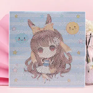 Diamond Painting 1set Kreatif lotso / DIAMOND FRAME CANVAS PAINTING LUKISAN BERLIAN SANlIO / CARTOON ANIME LUKISAN DIAMOND BINGKAI