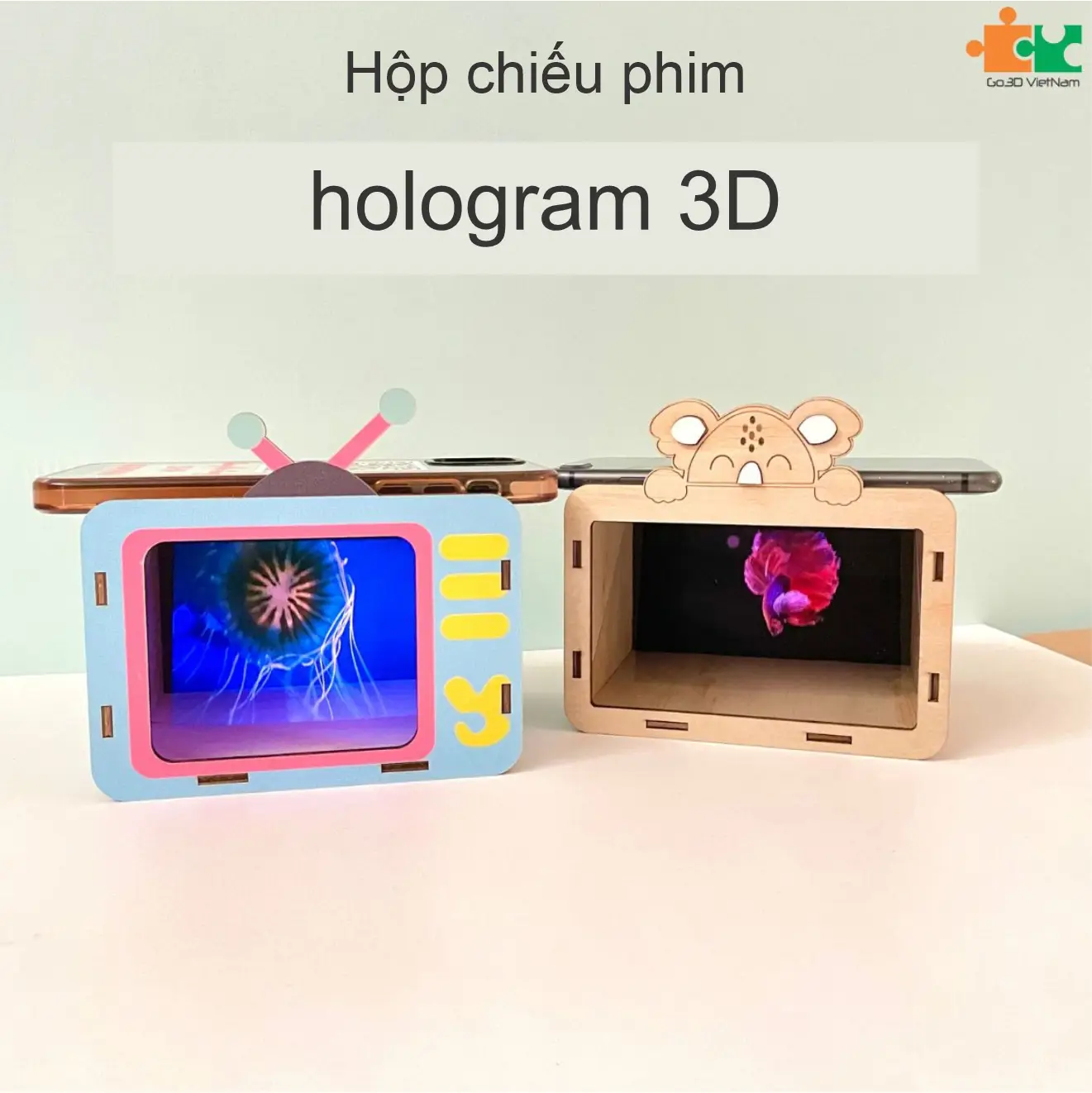 Hộp chiếu phim hologram 3d đồ chơi cho bé