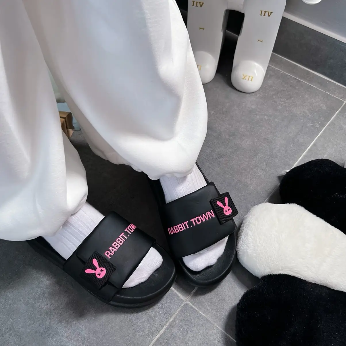 Dép quai xé Rabbit Town xinh xắn đế cao 4cm - Kèm Hộp - Bảo Hành Dép,nữ,shose,giày
