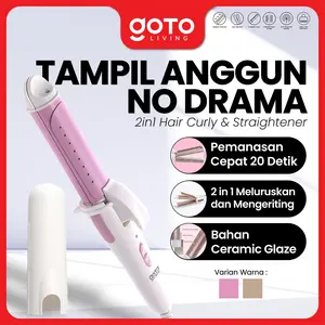 (Special Offer) Goto [COD] Curly Catokan Rambut Catok Lurus Keriting 2in1 Hair Straightener