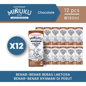 Miruku Lactose Free Milk - Chocolate [180 ml x 12 pcs]