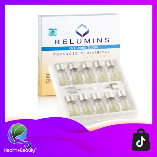 Relumins Advanced Glutathione 15000mg Sublingual 10 Oral Vials - Professional Grade (Made in USA)