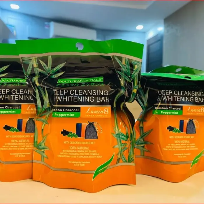 Naturacentials Deep Cleansing and Whitening Bar AIM Global Bamboo Charcoal Peppermint 1 Soap